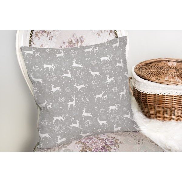 Коледна калъфка за възглавница Елен, 42 x 42 cm - Minimalist Cushion Covers-image-2