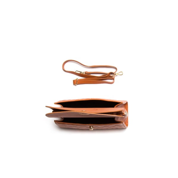 Kabelka Quilted Cognac-image-3