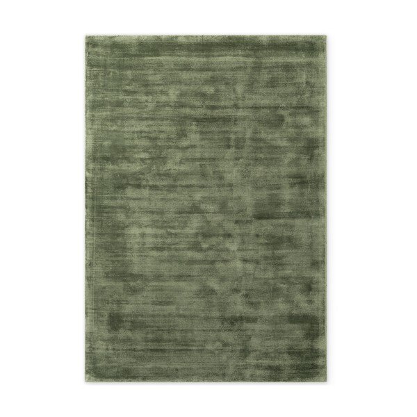 Зелен ръчно изработен килим от вискоза 80x150 cm Noemi – Vikosa