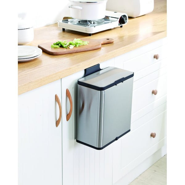 Контейнер за компостируеми отпадъци в сребрист цвят 7 л - Addis-image-4