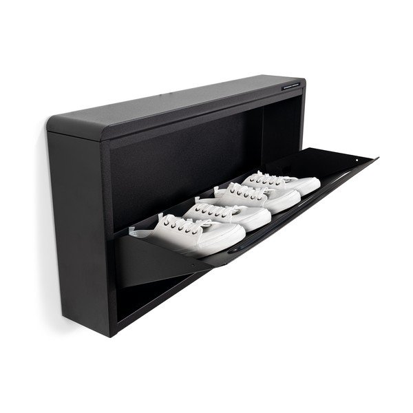 Черна метална накланяща се/висяща стойка за обувки 75x38x13 cm Mario – Spinder Design-image-3