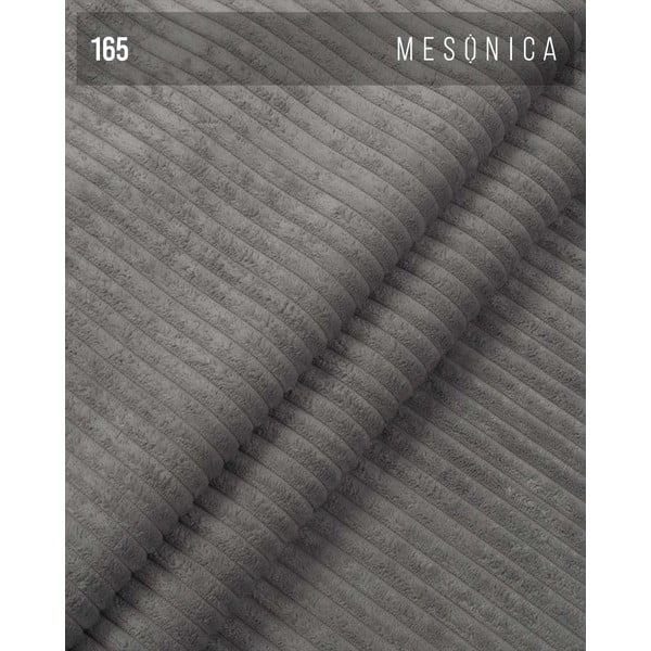 Табуретка от сив велур Fluvio - MESONICA-image-4