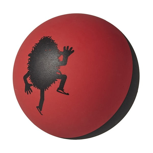 Černo-červený antistresový míček TINC Active Handball