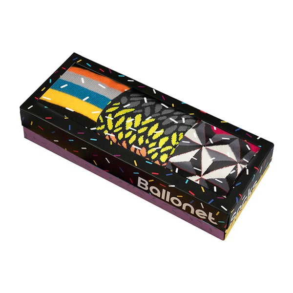 Комплект от 3 чифта чорапи в подаръчна кутия, размер 36-40 Autumn - Ballonet Socks-image-2