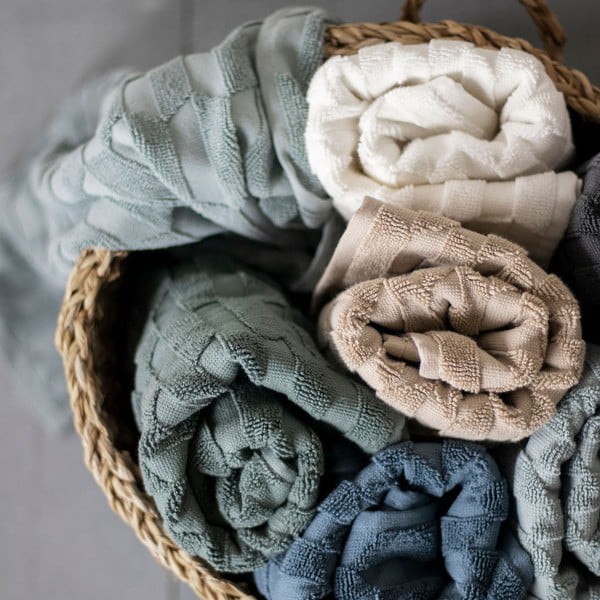 Светлозелена памучна кърпа 50x95 cm Geo - Mette Ditmer Denmark-image-3