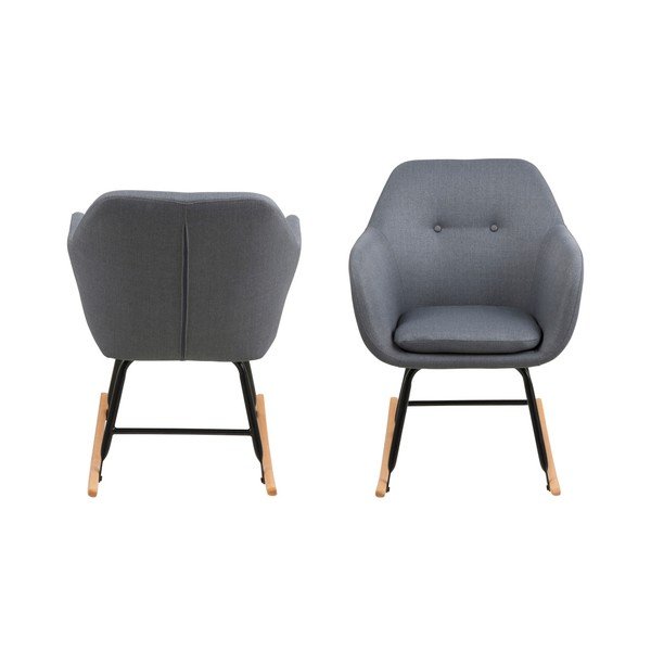 Тъмно сив люлеещ се стол Emilia - Actona-image-3