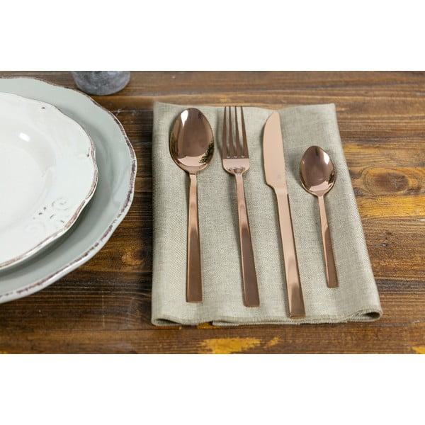 Стоманени прибори за хранене в меден цвят 24 бр. Lexington - VDE Tivoli 1996-image-1