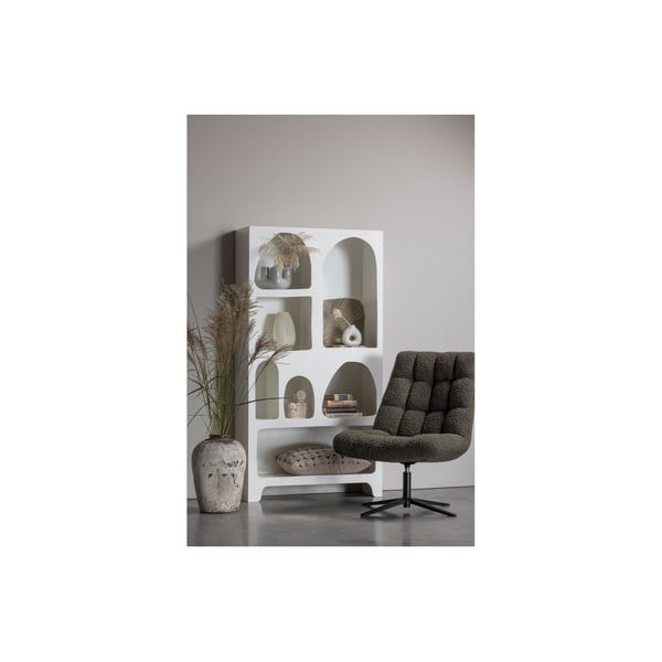 Бял шкаф за книги 95x180 cm Caz - WOOOD-image-2