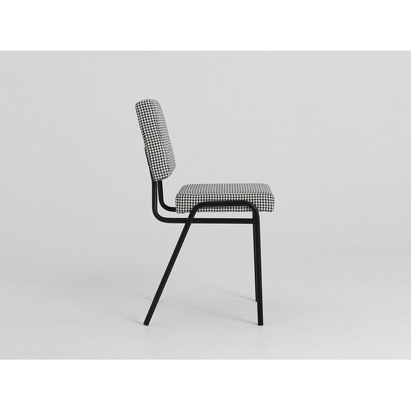 Бял и черен стол за хранене Simple - CustomForm-image-2