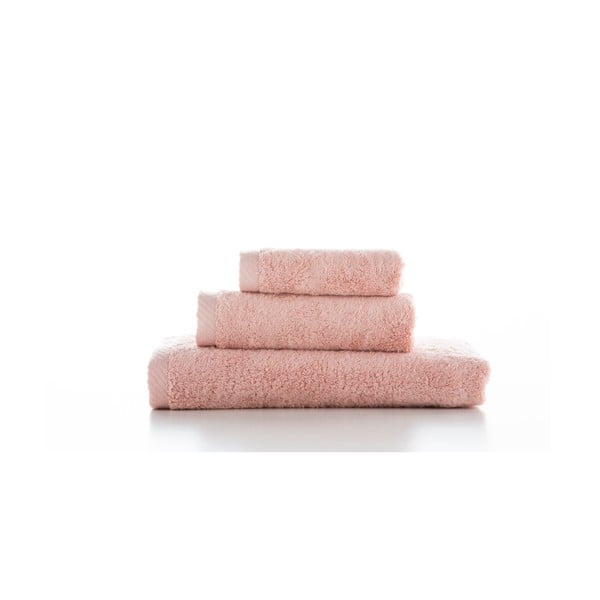 Комплект от 3 розови памучни кърпи Lisa Coral - El Delfin