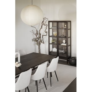 Кафява витрина от декор от дъб  с плъзгащи се врати 100x203 cm Hazelton – Rowico