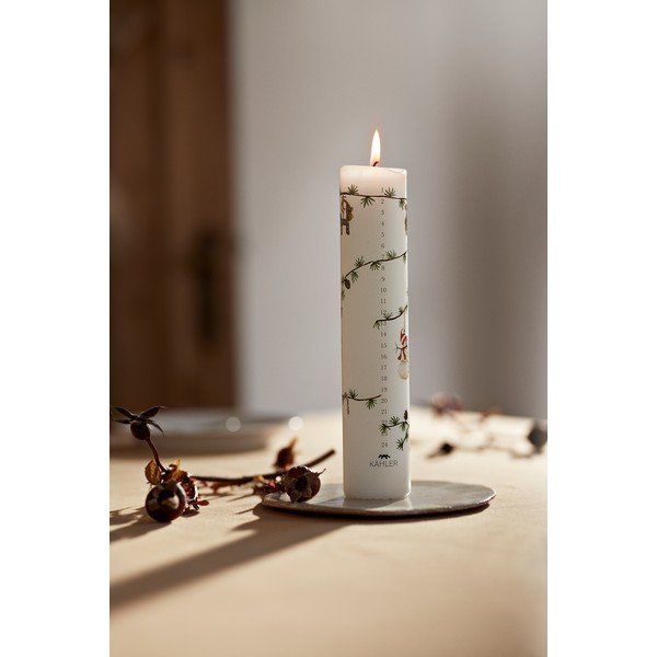 Свещ време на горене 56 час с коледен мотив Hammershøi Christmas 2025 – Kähler Design-image-2