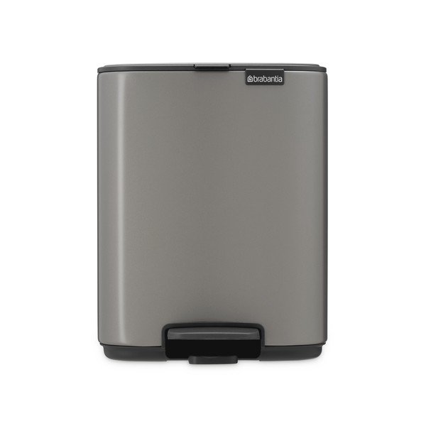 Сиво стоманено кошче за боклук с педал 7 l Bo – Brabantia-image-4