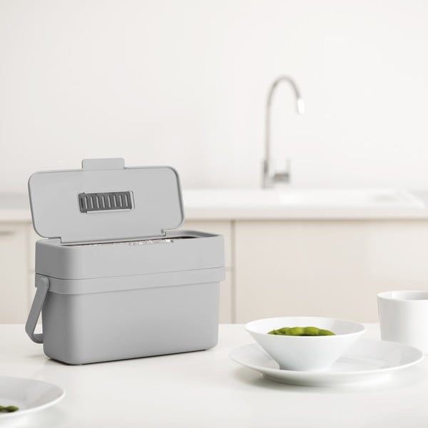Сив контейнер за компостируеми отпадъци 4 l Duo – Joseph Joseph-image-1