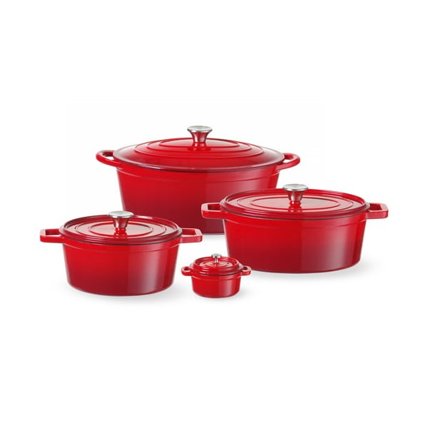 Тенджера от излято желязо с капак подходяща за индукционен котлон 6,88 l – Hendi-image-1