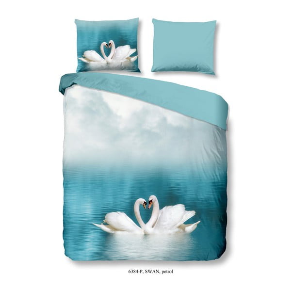 Памучно единично спално бельо Swan, 140 x 200 cm - Good Morning