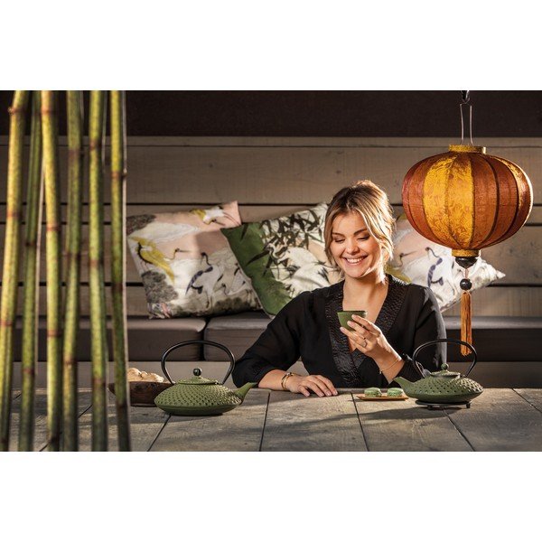 Зелен чугунен чайник с цедка за насипен чай , 1,25 л Xilin - Bredemeijer-image-4