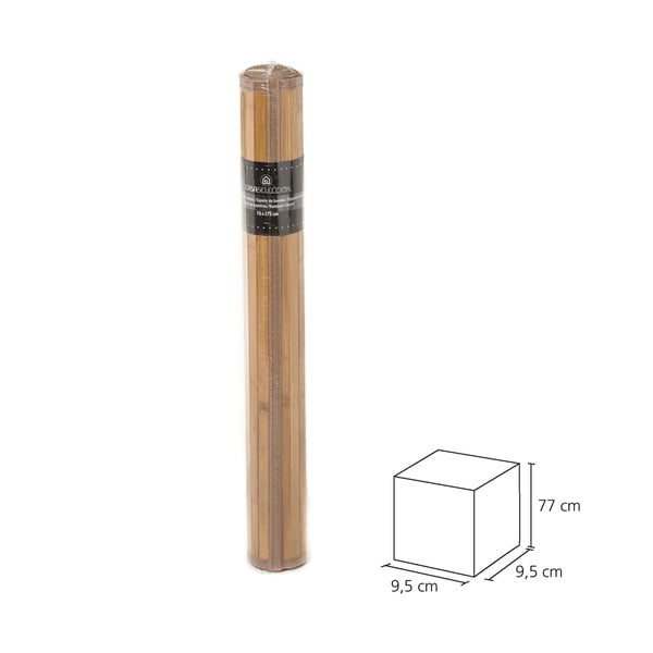 Тъмнокафяв бамбуков килим 75x175 cm - Casa Selección-image-3