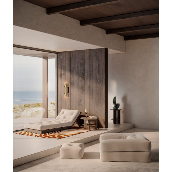 Сиво-бежово ленено кресло Roots Black Night – Karup Design-image-4