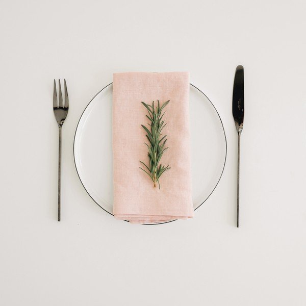 Комплект от 2 розови ленени салфетки - Linen Tales-image-1