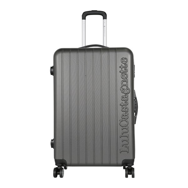 Tmavě šedý cestovní kufr LULU CASTAGNETTE Carl, 107 l