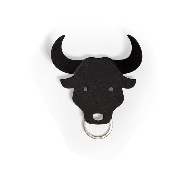 Černý věšáček na klíče Qualy Bull Key Holder