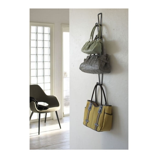 Черна закачалка за чанти с 6 куки Kanazawa Joint - YAMAZAKI-image-1