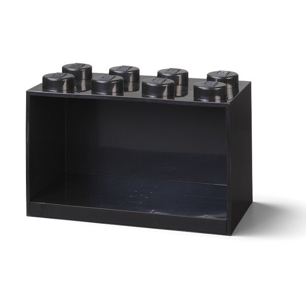 Детски черен стенен рафт Brick 8 - LEGO®-image-2