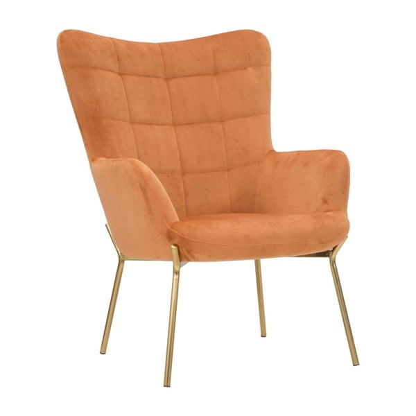 Оранжев фотьойл със златни железни крака Onnimus - Mauro Ferretti