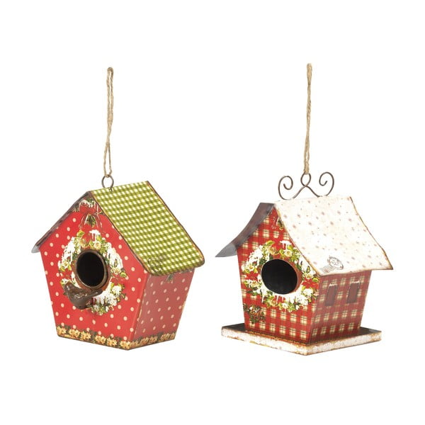 Sada 2 závěsných dekorací Bird Houses