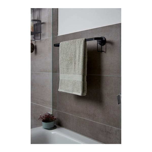 Черен стенен държач за кърпи Classic Plus - Wenko-image-2