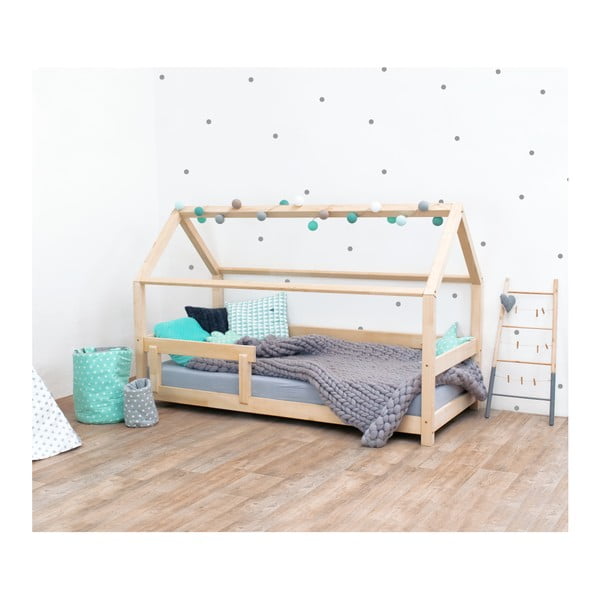 Lakovaná dětská postel ze smrkového dřeva s bočnicemi Benlemi Tery, 80 x 200 cm