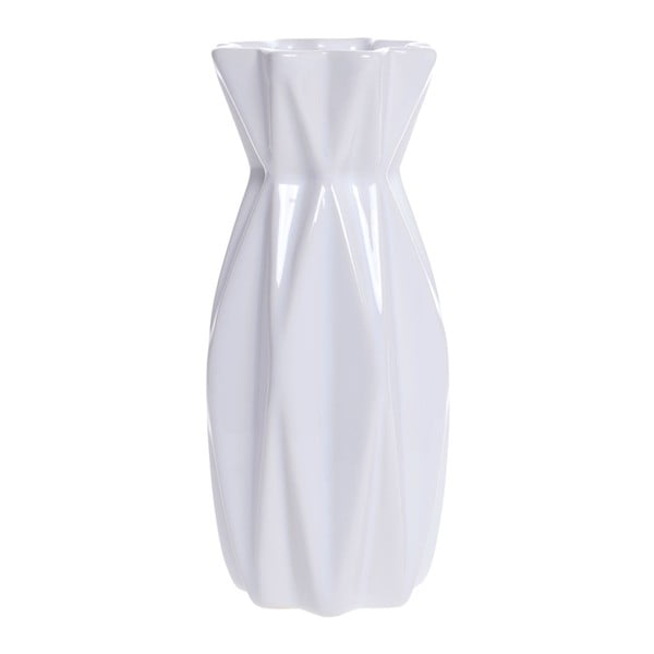 Bílá keramická váza Ewax Rea, výška 15 cm