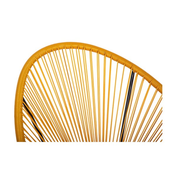 Жълт градински стол метален/пластмасов Avocado Comfort – Bonami Selection-image-4