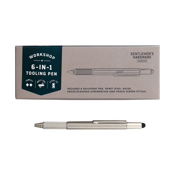 Gentlemen´s Hardware сребърна мултифункционална писалка 6 в 1 - Gentlemen's Hardware-image-2