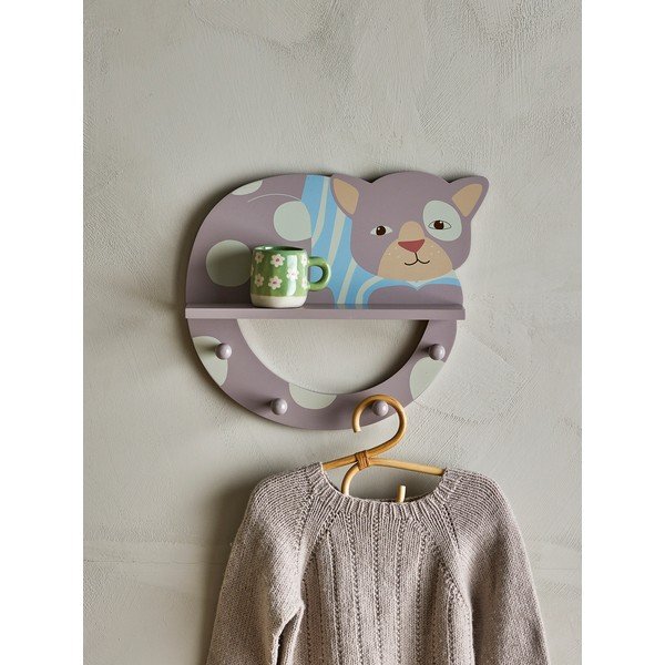 Сива стенна детска закачалка 36x31 cm Mille – Bloomingville Mini-image-2