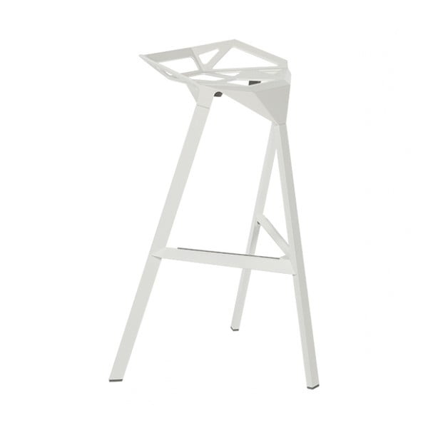 Бял бар стол , височина 84 cm One - Magis