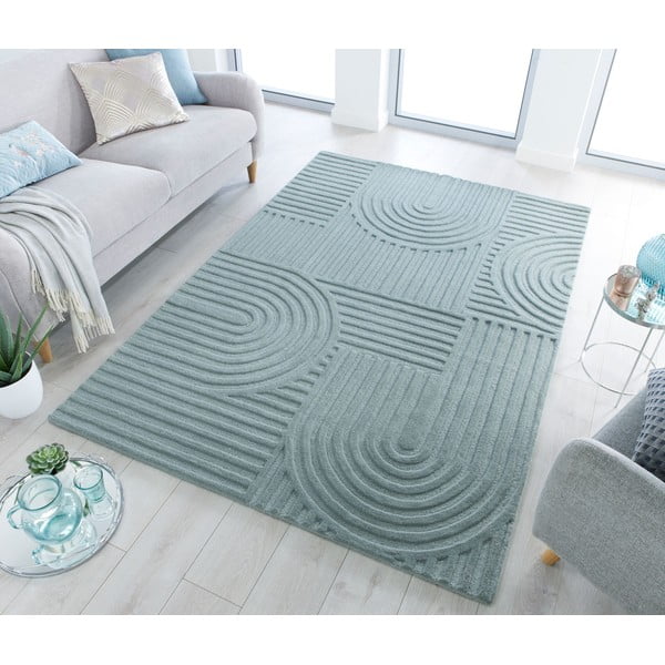 Тюркоазен вълнен килим , 160 x 230 cm Zen Garden - Flair Rugs-image-1