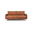 Оранжев велурен разтегателен диван 218 cm Tori - Bonami Selection