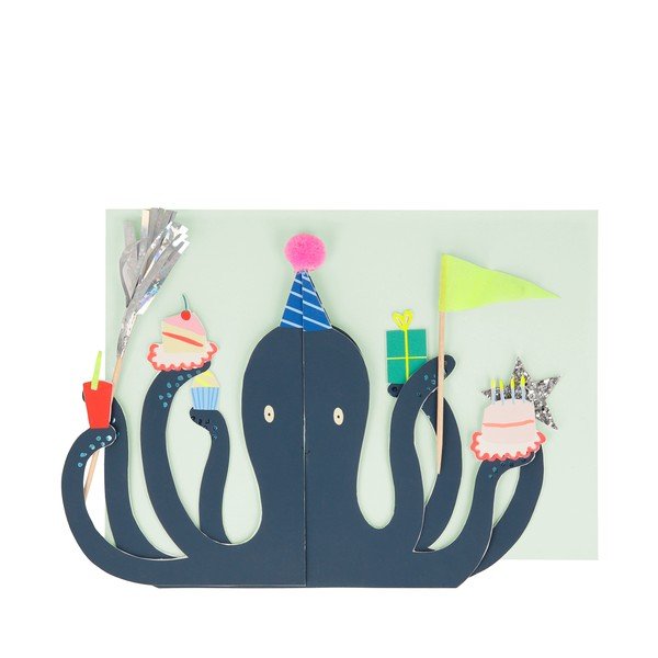 Картичка Party Octopus – Meri Meri-image-1