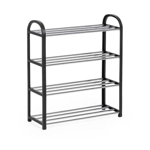 Черен пластмасов стелаж за обувки 50,5x57x19 cm Hallfrid – Yes Everyday