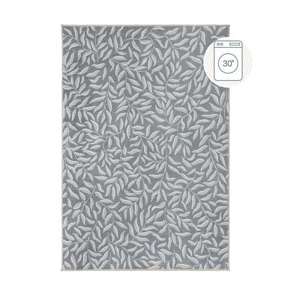 Светлозелен килим със смес от рециклирани влакна подходящ за пране 120x170 cm Wallace – Flair Rugs