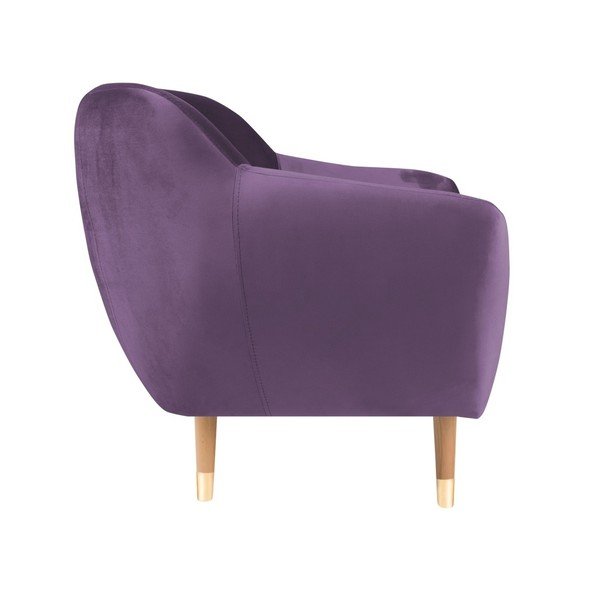 Кресло то лилаво кадифе Benito - Mazzini Sofas-image-3