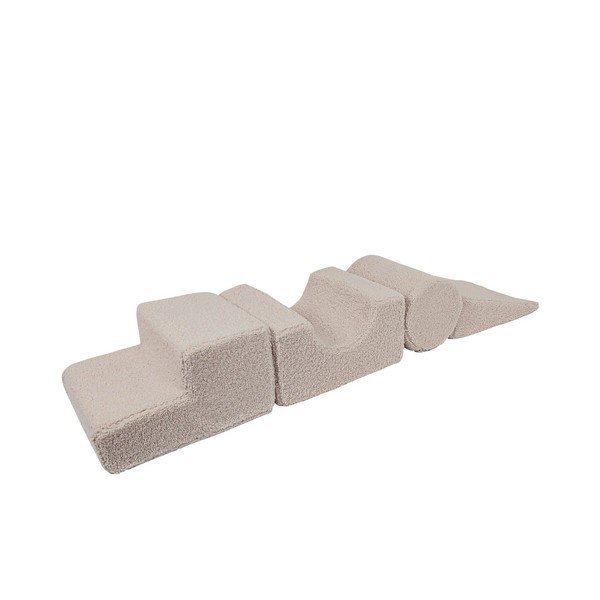 Сива текстилна катерушка от пяна 45x170x30 cm Montessori – Meowbaby-image-2