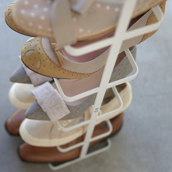 Бял метален стелаж за обувки Tower Shoe Rack – YAMAZAKI-image-1