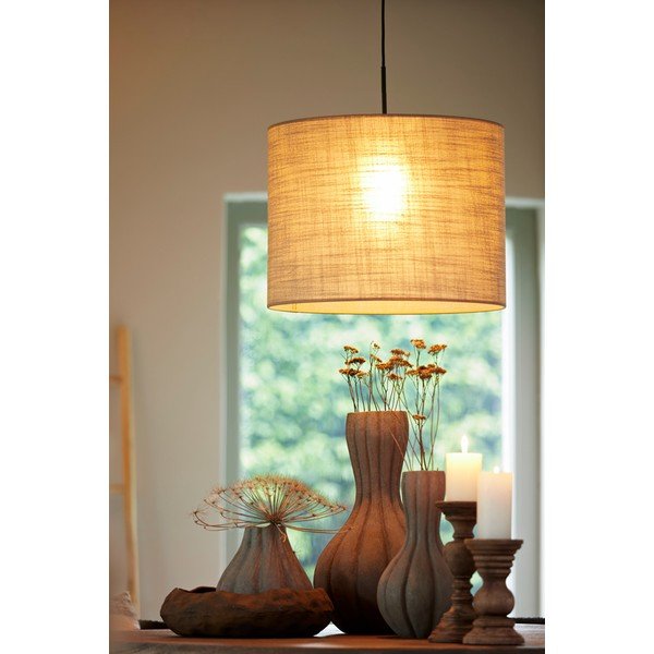 Бежов абажур ø 50 cm Caden – Light & Living-image-1