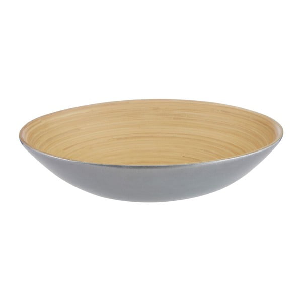 Salátová mísa z bambusu ve stříbrné barvě Premier Housewares, ⌀ 35 cm