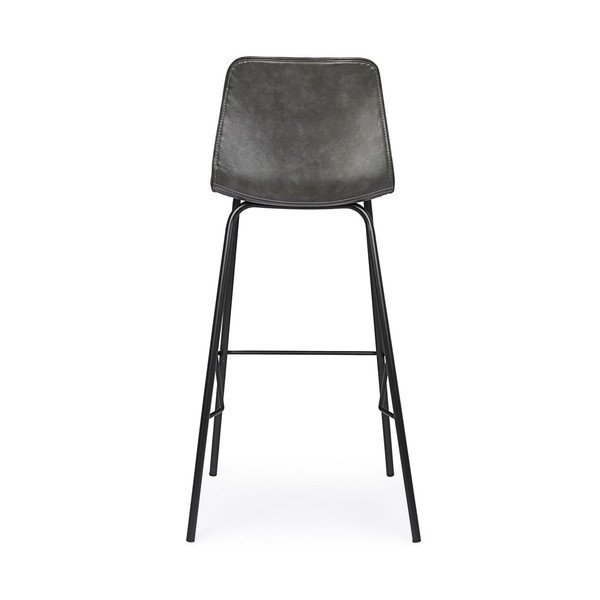 Тъмносив тапициран бар стол (височина на седалката 75 cm) Kyra – Bizzotto-image-4