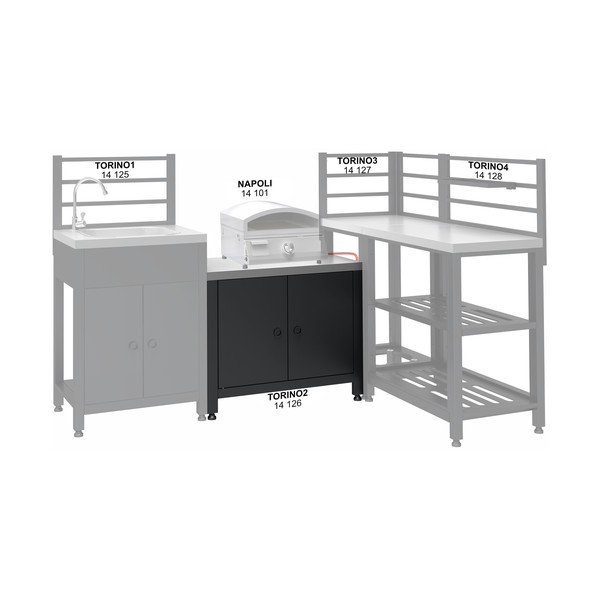 Модул за кухня на открито Torino 2 - Cattara-image-3