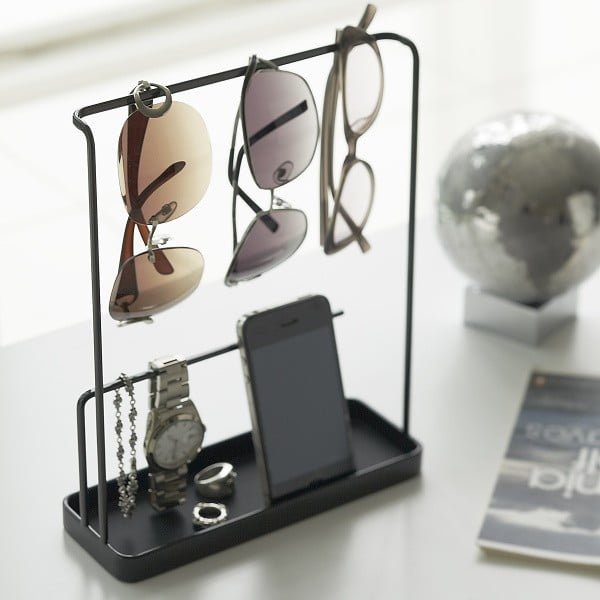 Черна стойка за очила и бижута Tower - YAMAZAKI-image-1